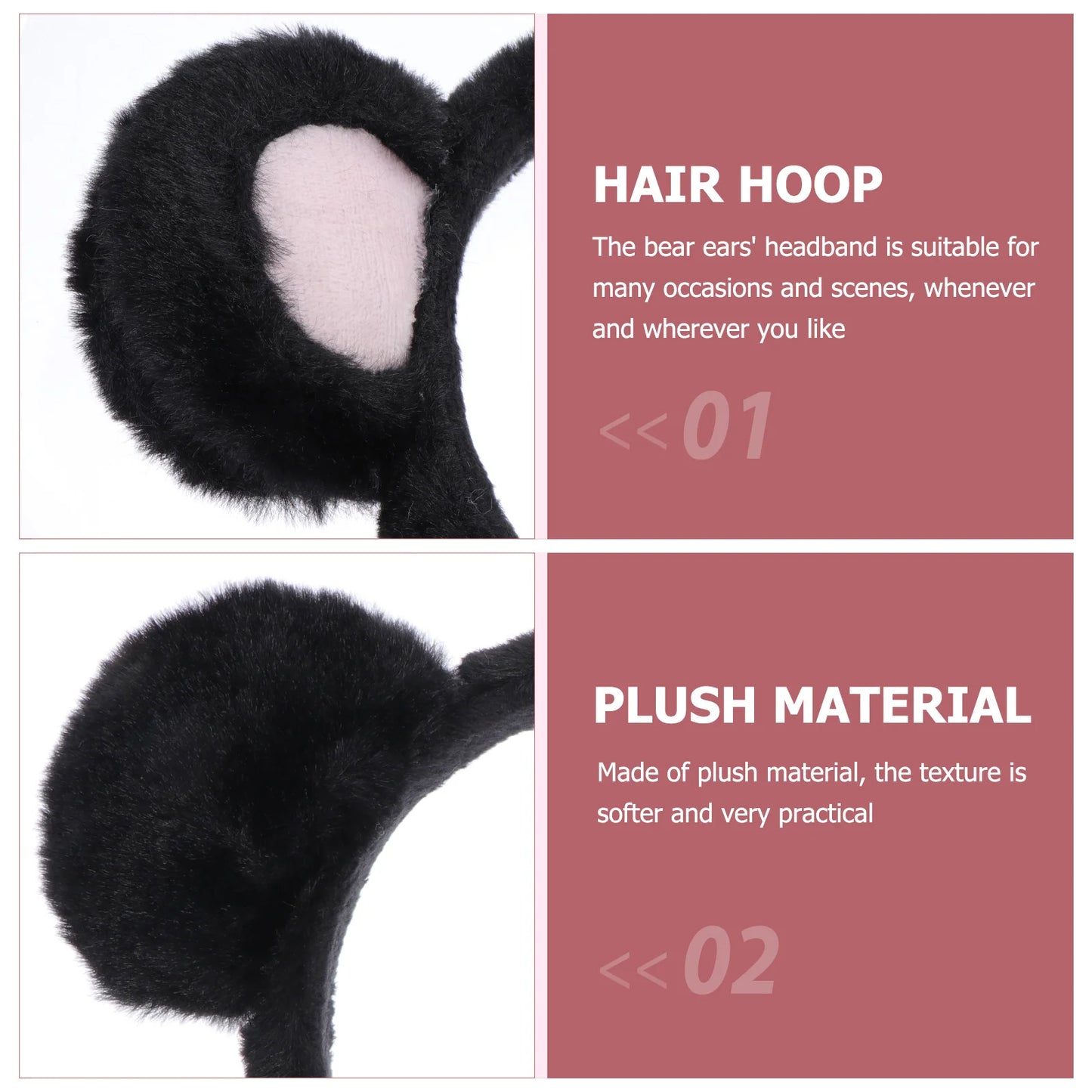 Peekaboo Bear Ears Headband