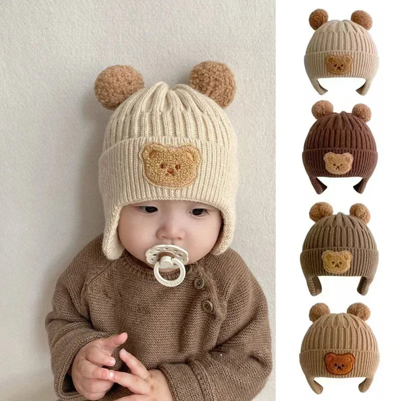 Baby Bear Beanie with Ear Warmers