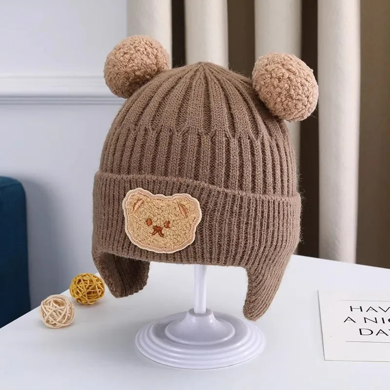 Baby Bear Beanie with Ear Warmers