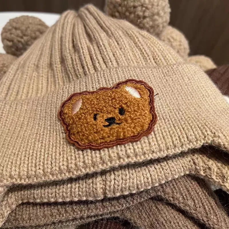 Baby Bear Beanie with Ear Warmers