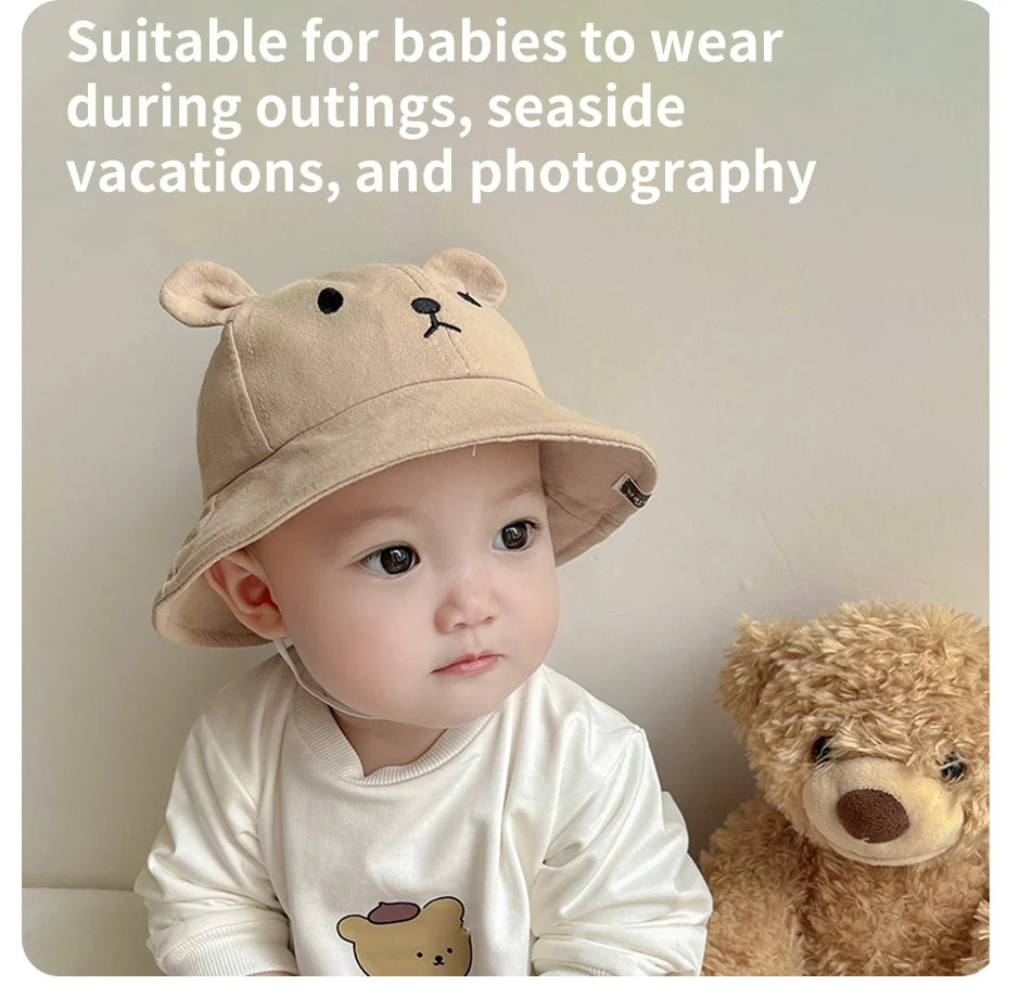 Peekaboo Bear Baby Bucket Hat