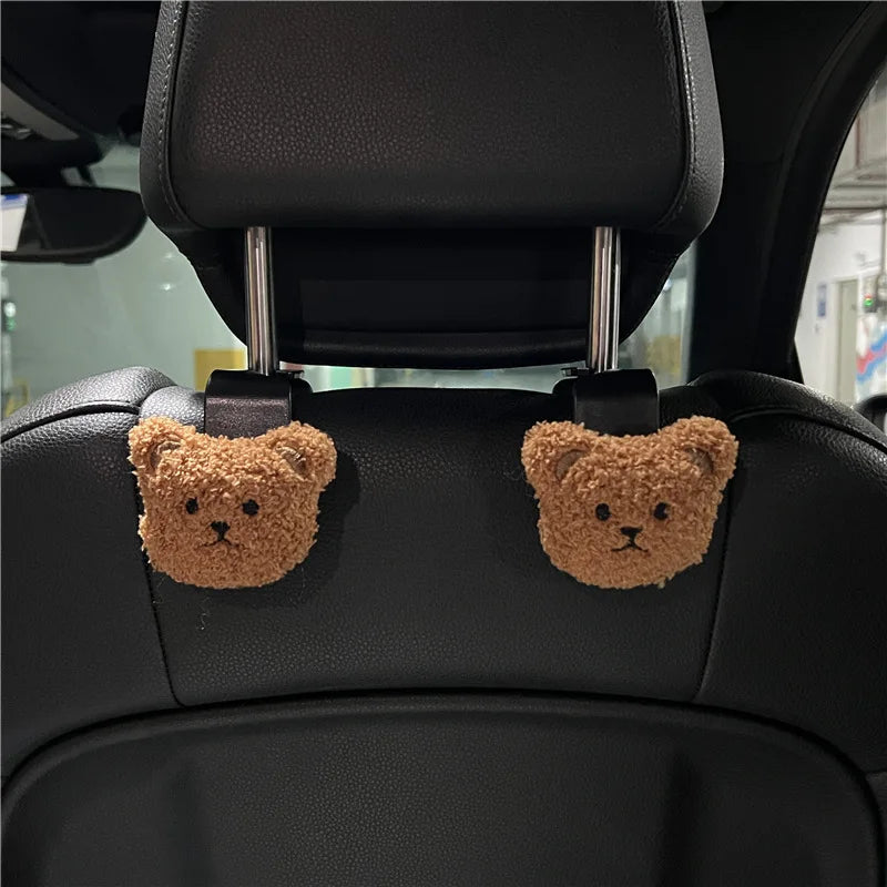 2PCS Peekaboo Bear Car Seat Hooks