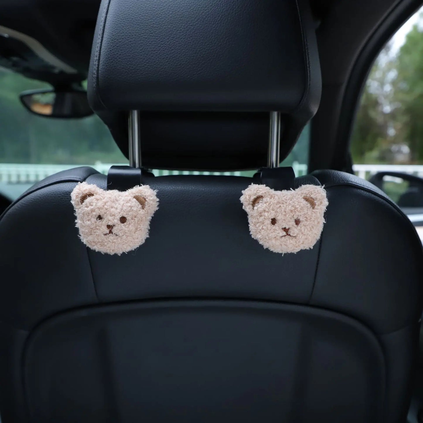 2PCS Peekaboo Bear Car Seat Hooks