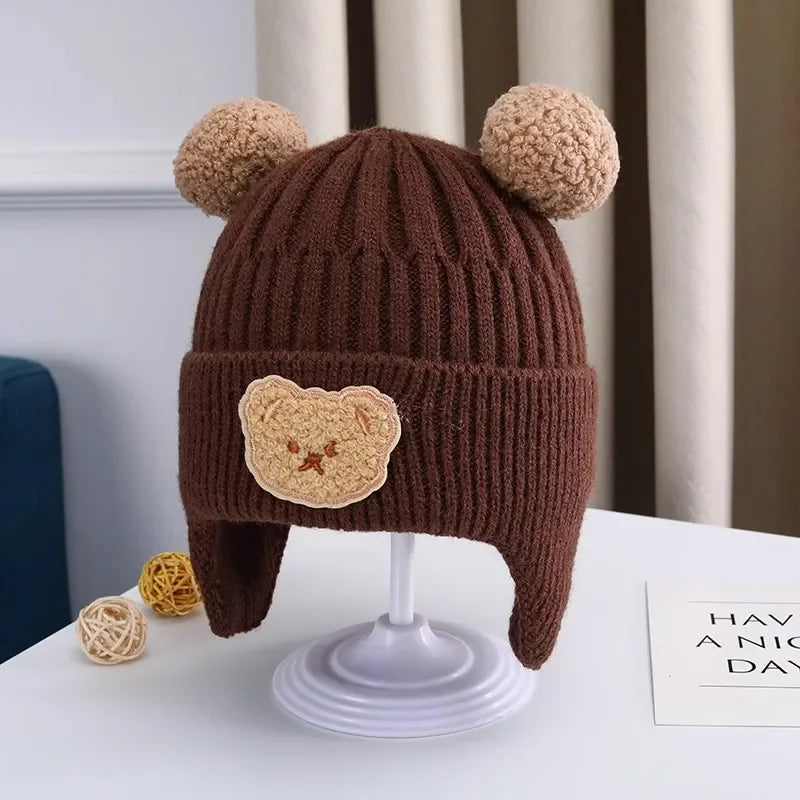 Baby Bear Beanie with Ear Warmers
