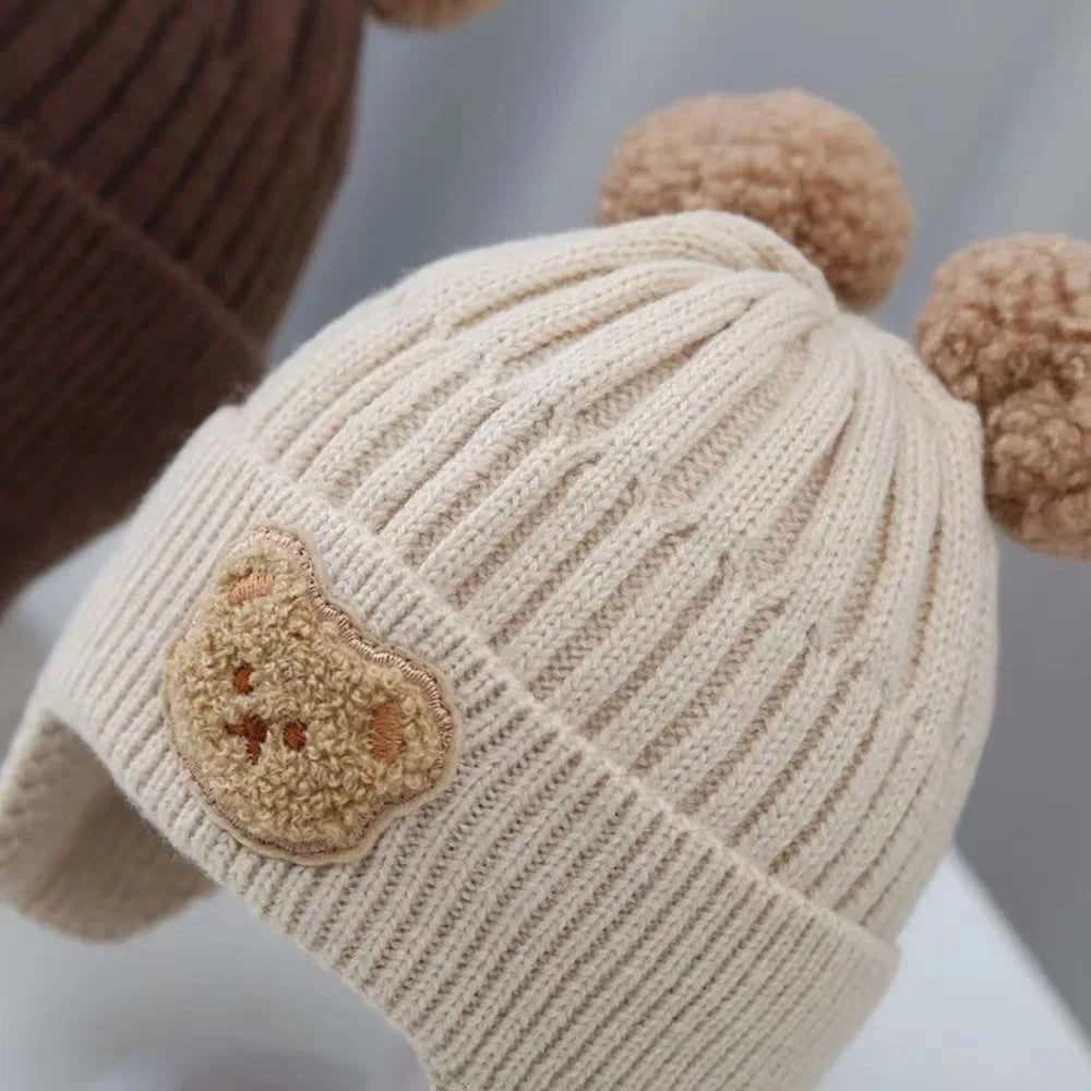 Baby Bear Beanie with Ear Warmers